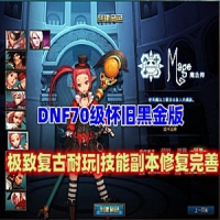 【亲测】DNF70单机版黑金 极致复古耐玩 技能副本修复99% 主...