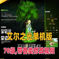 【亲测】艾尔之光70级单机版技能效果拉满+各种游戏修改...